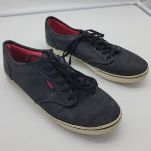 Vans Off The Wall Womens Gray Skate Shoes Sz 8 Lace Up Low Top Sneaker Neutral